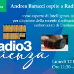 Andrea Barucci ospite a Radio3 Scienza